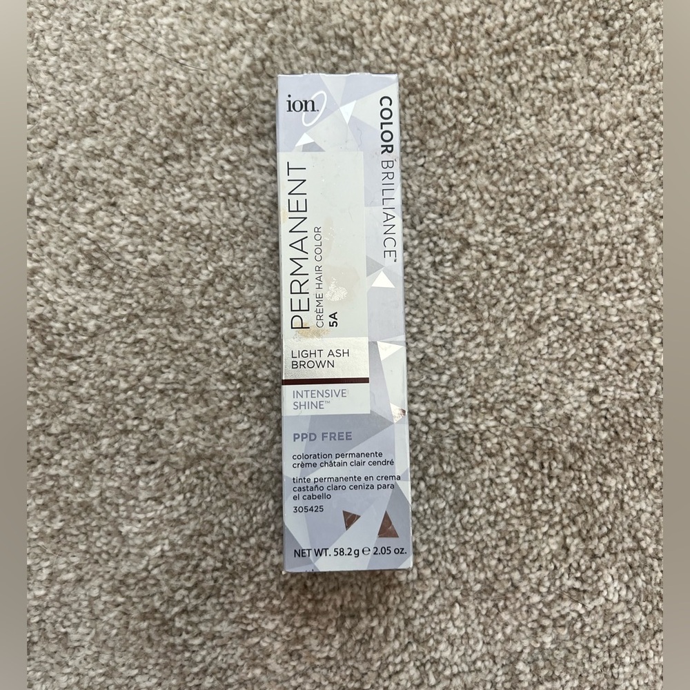 Ion Permanent Creme Hair Color - Light Ash Brown 5A (Never Opened)